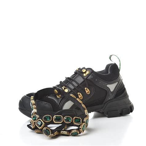 gucci flashtrek with removable crystals|gucci flashtrek men's shoes.